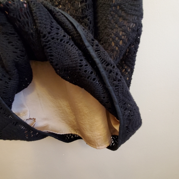 Loft crochet sleeveless dress with tie back closure, 2P lined - Picture 9 of 11